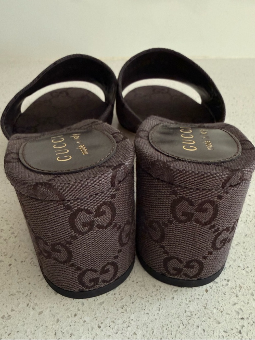 GUCCI Siaga Horsebit Slide Sandals Brown Size EU 38 US 8 - Picture 5 of 12